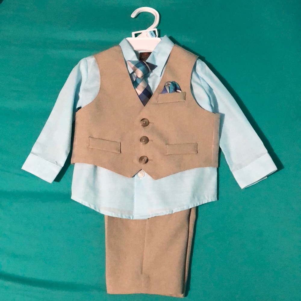 Dockers infants Necktie, Vest, Dress Shirt & Pants